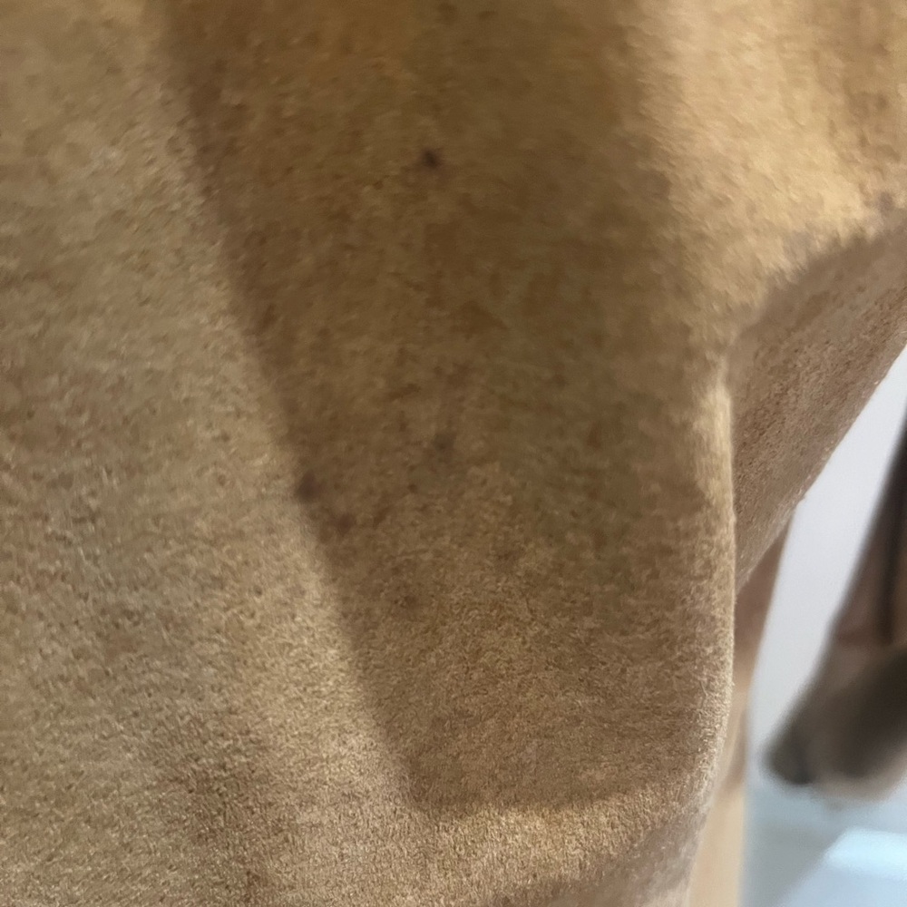 Bagatelle Light Brown Suede Womens Shacket - Picture 4 of 7